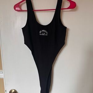 H&M Black Bodysuit Scoop Neck Tank